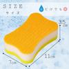 LEC Super Cleaning Sponge Acrylic Fabric Non-Woven 3-Pack (Kitchen Sponge)