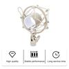 Toyvian Shock Mount Microphone Mic Holder Microphone Holder Metal Microphone Adjustable Removable PC Live Recording 1pc White Anti-Vibration