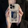 Anime Attack on Titan Handyhülle Für iPhone 17 16e 16 15 14 13 12 11 Mini Air Pro Max X XR 8 Plus Durchsichtig Weiche Rückseite