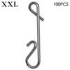 Quality Portable Stainless Steel Line tackle Barrel Swivel Connector Fast lock Fishing Hanging Snap