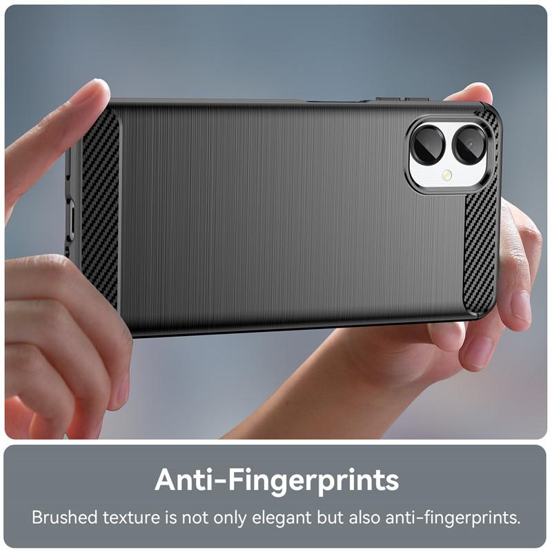 For Samsung Galaxy A06 Case For Samsung A06 A16 A26 A36 A55 A35 A25 A15 A05 A05s Cover Carbon Fiber Shockproof Silicone Bumper