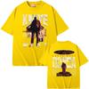 Camisetas Estampadas Dupla Face Donda do Rapper Kanye West Camisetas de Moda Masculina Camiseta de Verão Masculina Hip Hop Vintage Oversized