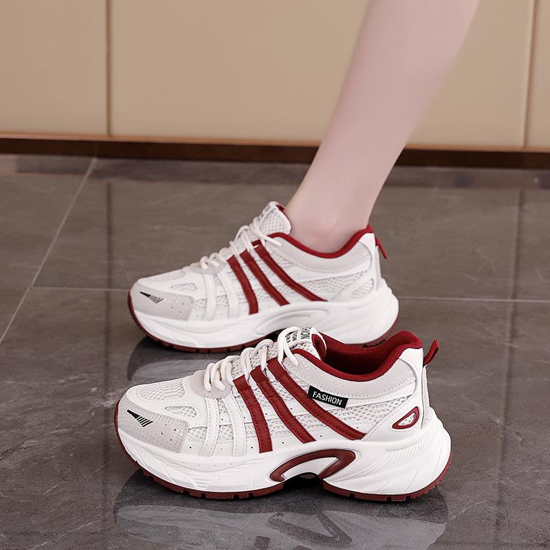 2025 spring new sports shoes women's retro trend platform fashion casual dad shoes women's QZH-2111