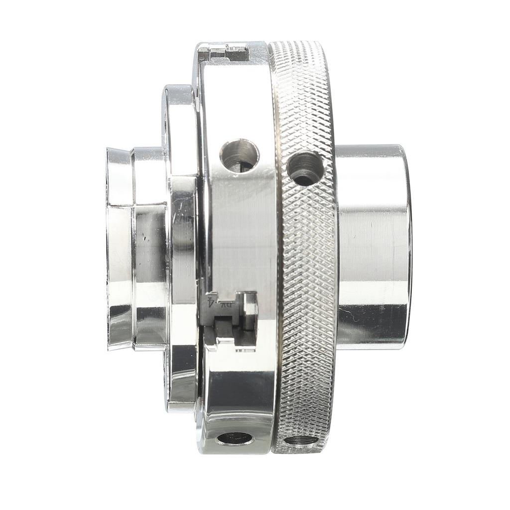 VEVOR Mandrino per Tornio per Legno da 4 Pollici, a 4 Ganasce, Autocentrante, Set Mandrino per Tornitura Legno con Filettatura 1" x 8TPI e Adattatore, 4 Ganasce Rotonde/Graduate/a Perno, Custodia