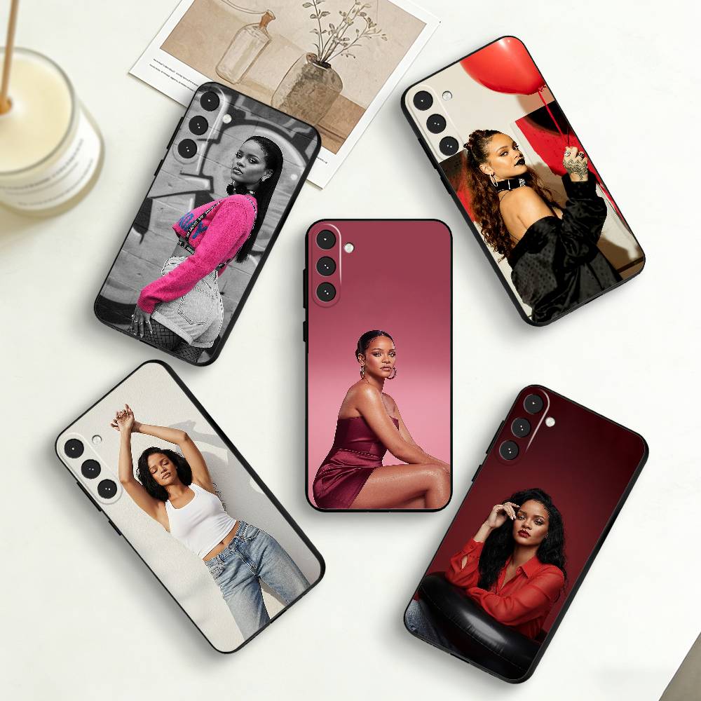 Hot singer R-Rihannas Phone Case For Samsung Galaxy A73,A72,A71,A70,A53,A52,A51,Others Soft Black Cover