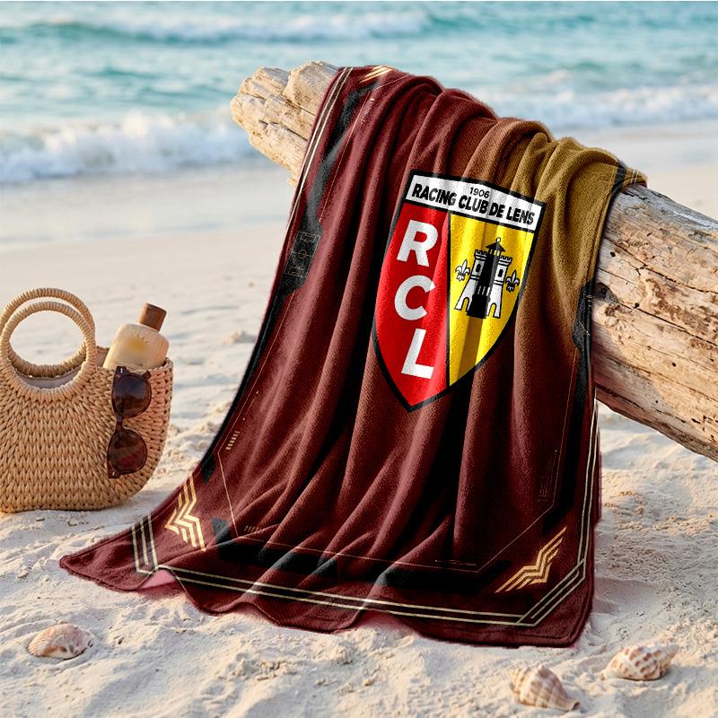 Lens FC Print Microvezel Strandlaken Sneldrogend Absorberend Grote Handdoek Voor Strand Zwemmen Reizen