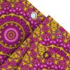 Lebendiger Mandala-Duschvorhang Rosa Gelb Floral Badezimmerdekoration Für Zuhause Badezimmer Einfache Installation Schnelltrocknendes Gewebe Moderner Stil