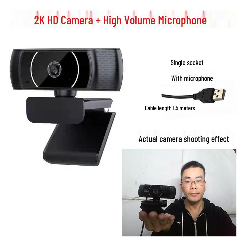 1080p HD Webcam with Built-In Microphone for Desktop & Laptop - Ideal for Online Classes, Exams, and Live Streaming