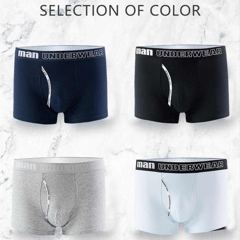 1 Pcs Men's Boxer Men's Fashion Household Cotton Shorts Breathable Briefs Plus Size Soft Comfortable Men's Trunk Pouch