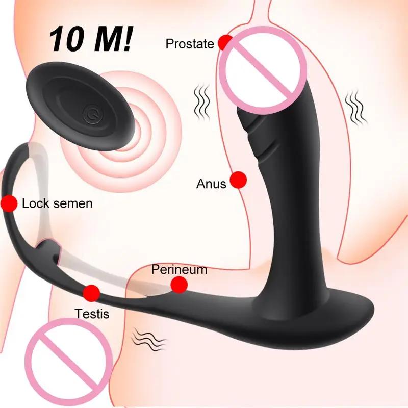 Silicon Sex Tool For Men Insertion Enlarge The Male Light Phallus Anal Vibrating Massager Anus Women Vibrator Japanese