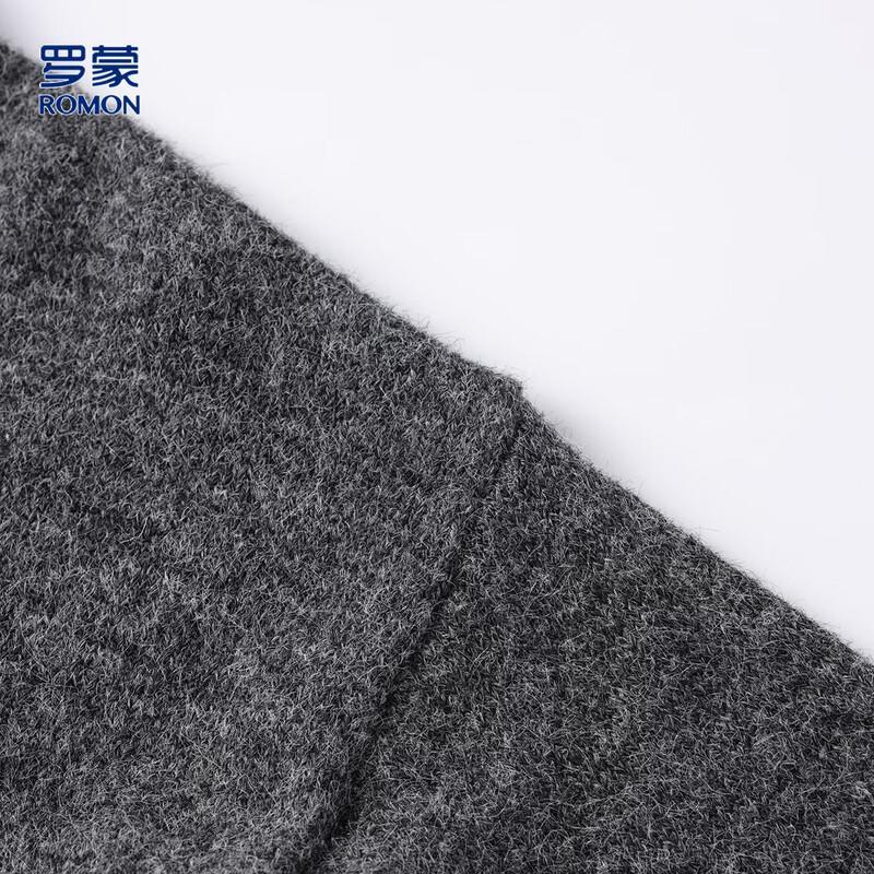 ROMON Men's Wool-Blend Stand Collar Zipper Cardigan