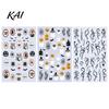 DIY Manicure Accessories Women Nail Stickers for Halloween, Spooky Ghost Pumpkin Spider Web Bat Self Adhesive Decals Thorns Decal, Art Supplies