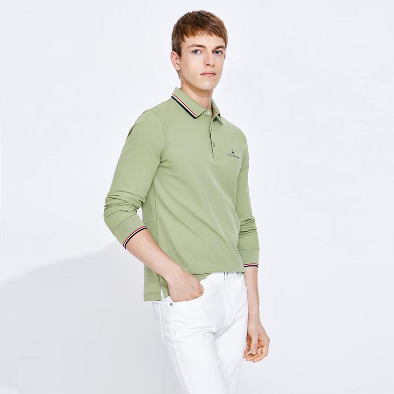 Navigare Men s Solid Long-Sleeve Polo Shirt XXXL