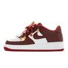 Chaussures de Skateboard Air Force 1 pour Femme Faible Hauteur Rouge Blanc HV5165-121(Équipe A-)