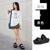 Saugfolien-Boden-Hausschuhe Damen Neue Sommer-Außenbekleidung High-End Halbschuh mit Falten dicker Sohle Sandalen Damen