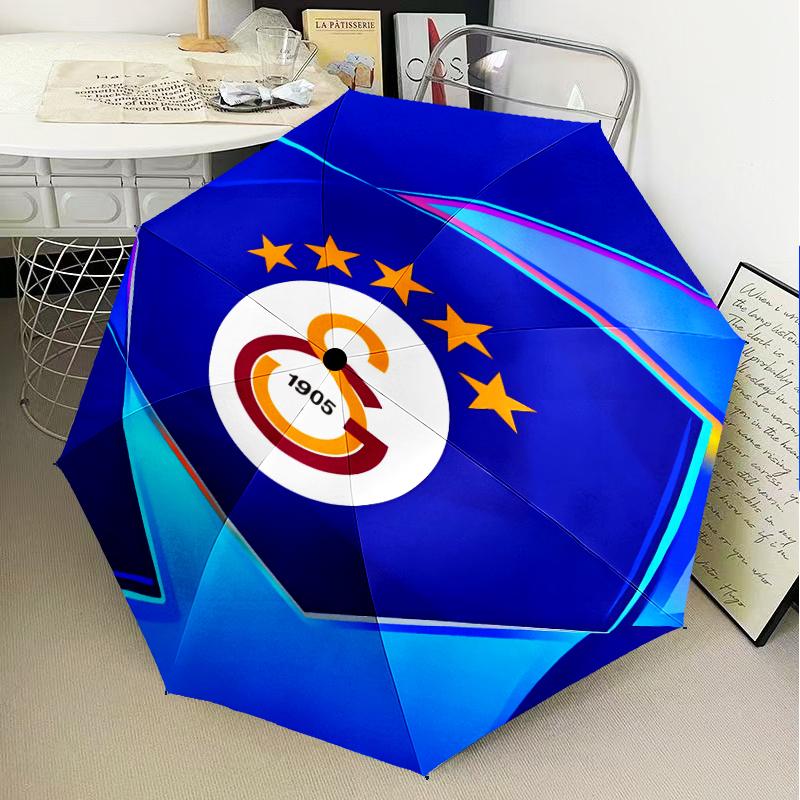 Galatasaray Crest Glory Umbrella Folding umbrella, automatic umbrella 8-Frame for Travel, camping Use Gift for Halloween Christmas