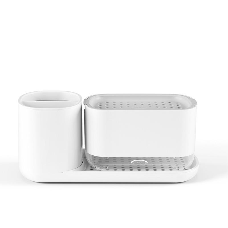 

Нажимной дозатор мыла для кухонной мойки и полка для хранения