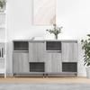 Vidaxl Cabinets, 2 Pcs, Sonoma Grey Oak, Wood-based Material