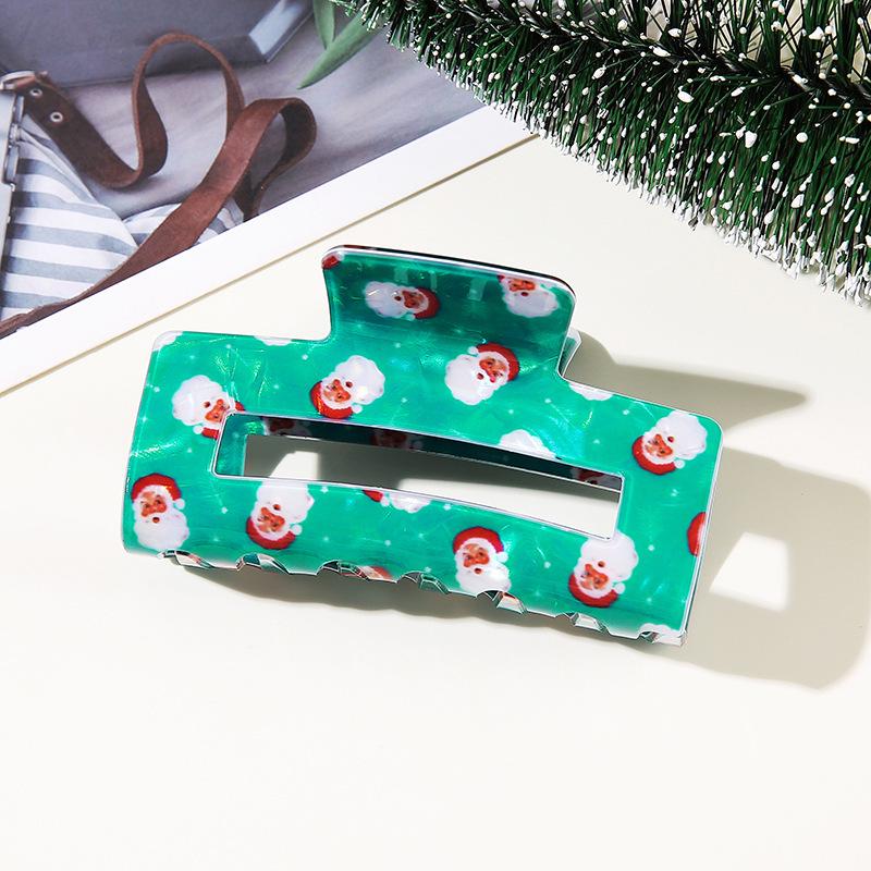 Weihnachts-Haarklammer: Weihnachtsmann, Lebkuchenmann, Schneemann, Rentier - Festliches Haaraccessoire