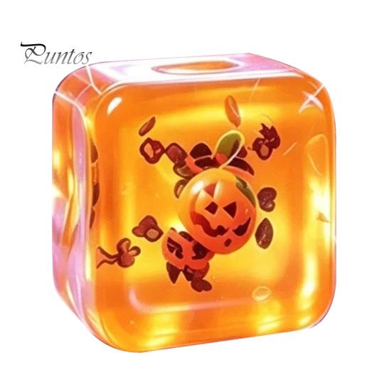 Halloween Party Favors Stress Relief Toy for Christmas, Anxiety Reduction Ice Cube Squeeze Relieving Toy, Slow Rising Clear Sensory Holiday