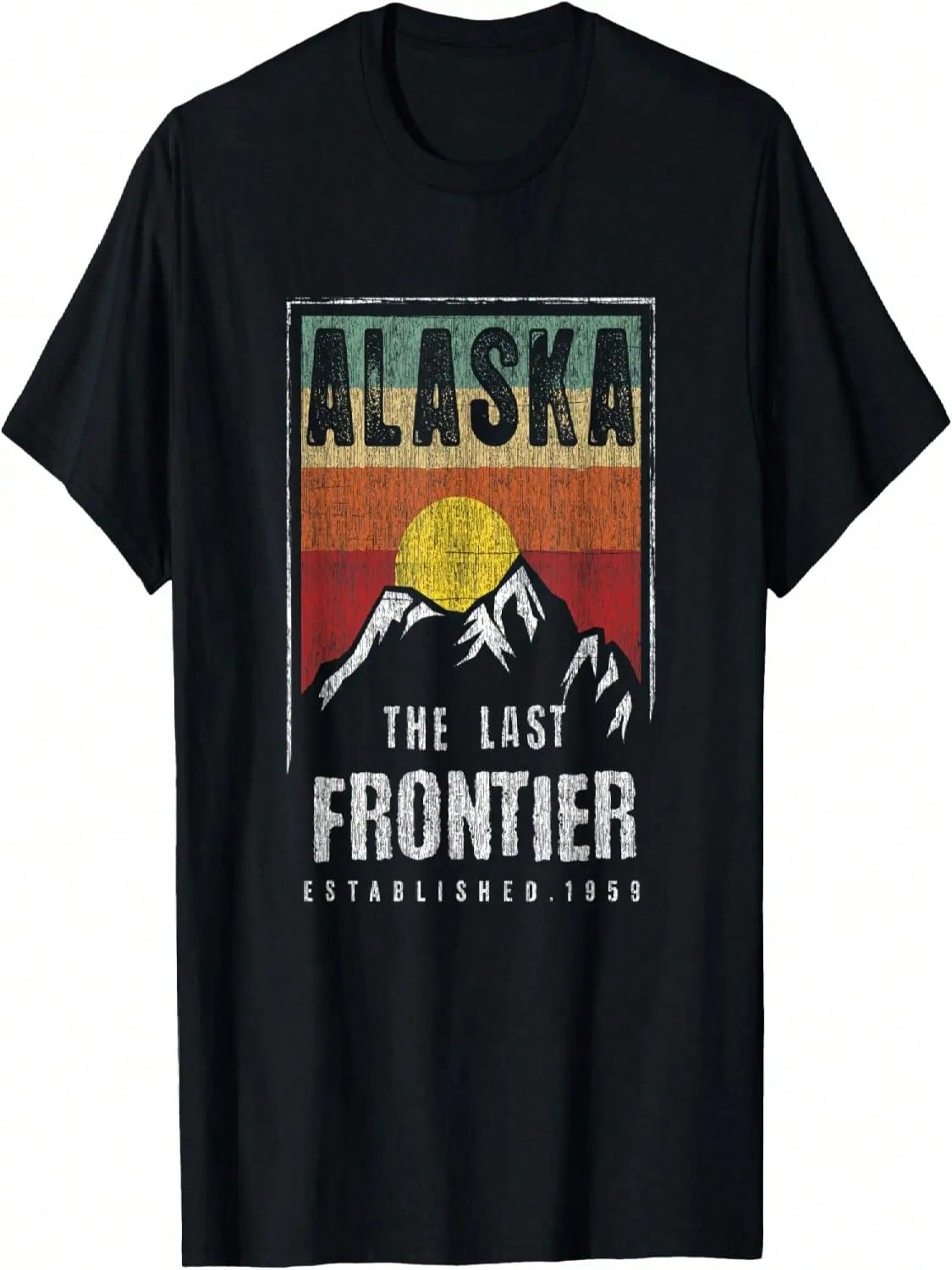 Vintage Alaska The Last Frontier T Shirt - Alaska T-Shirt S