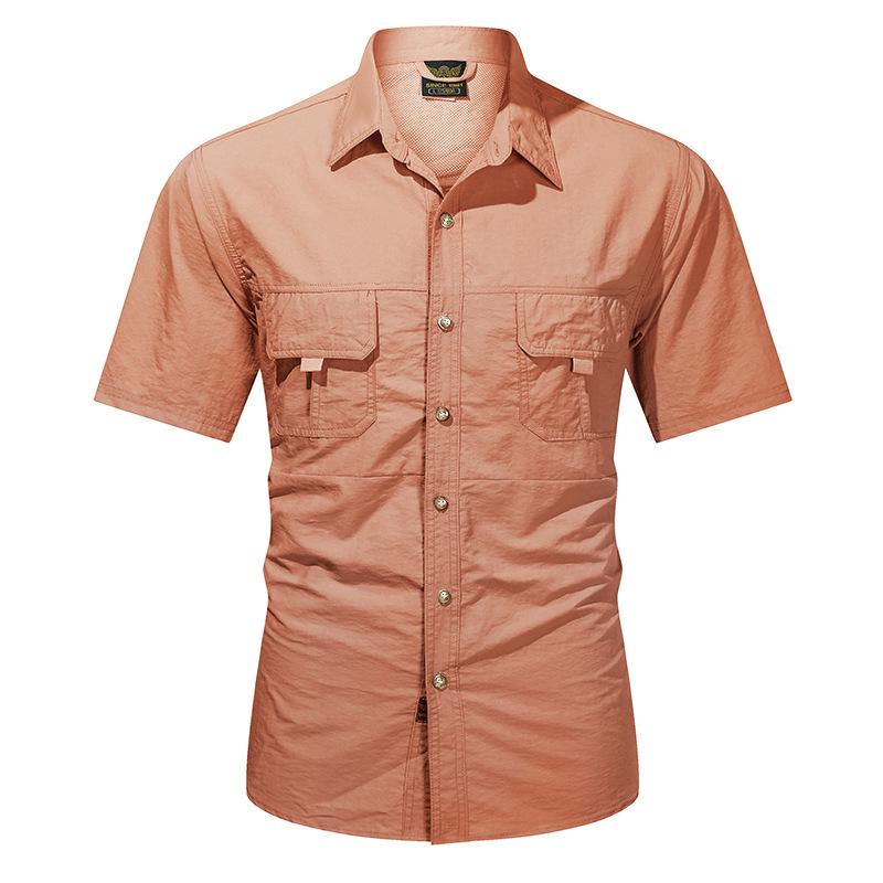 

Чоловіча тактична футболка з коротким рукавом для активного відпочинку та піших прогулянок - Легка та вільного крою L