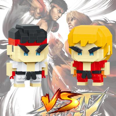 Anime Lega Street Fighter Gioco di Combattimento Action Blocchi da Costruzione KenMasters Hoshi Ryu Blocchi da Costruzione ABS Regalo di Compleanno Per Ragazzi