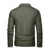 Men's Solid Color Sports Button Lapel Long Sleeve Tops Men's Casual Fashion Long Sleeve Tops