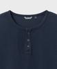 Bellie Variant Henley Neck T-Shirt - Washed Navy