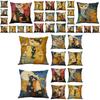 Square 177" Vintage Cats Pillow Case Cover Sofa Waist Cushion Covers Home Decor