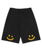 GRAVER [Unisex] Back Drawing Smile Bermuda Training Shorts_Black