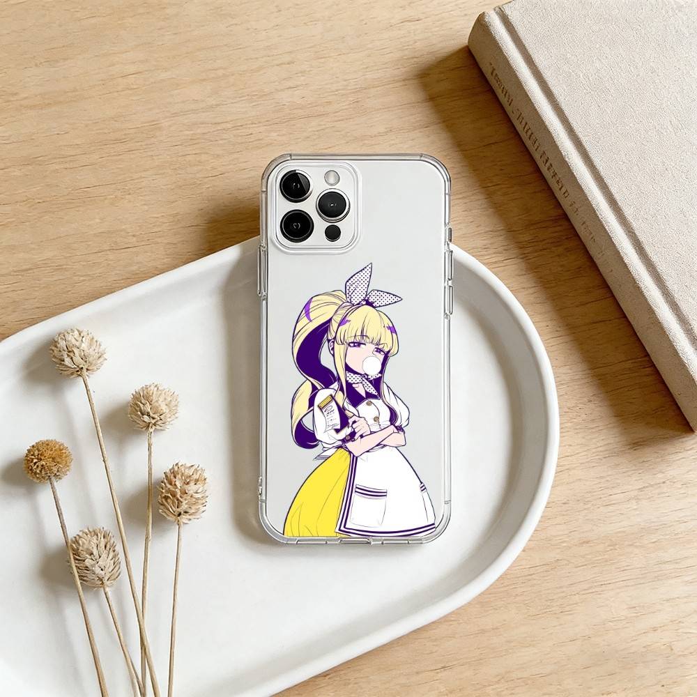 Gushing Magical Girls Manga Phone Case For iPhone 17 16 15 14 13 12 11 Mini Pro Max Plus Transparent Cover