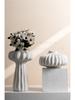 Decorative Big Belly Ceramic Vase with Light Luxury Style