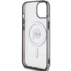 Karl Lagerfeld KLHMP15SHKHNOTK iPhone 15 / 14 / 13 6.1" Transparent Hardcase IML Karl`s Head MagSafe