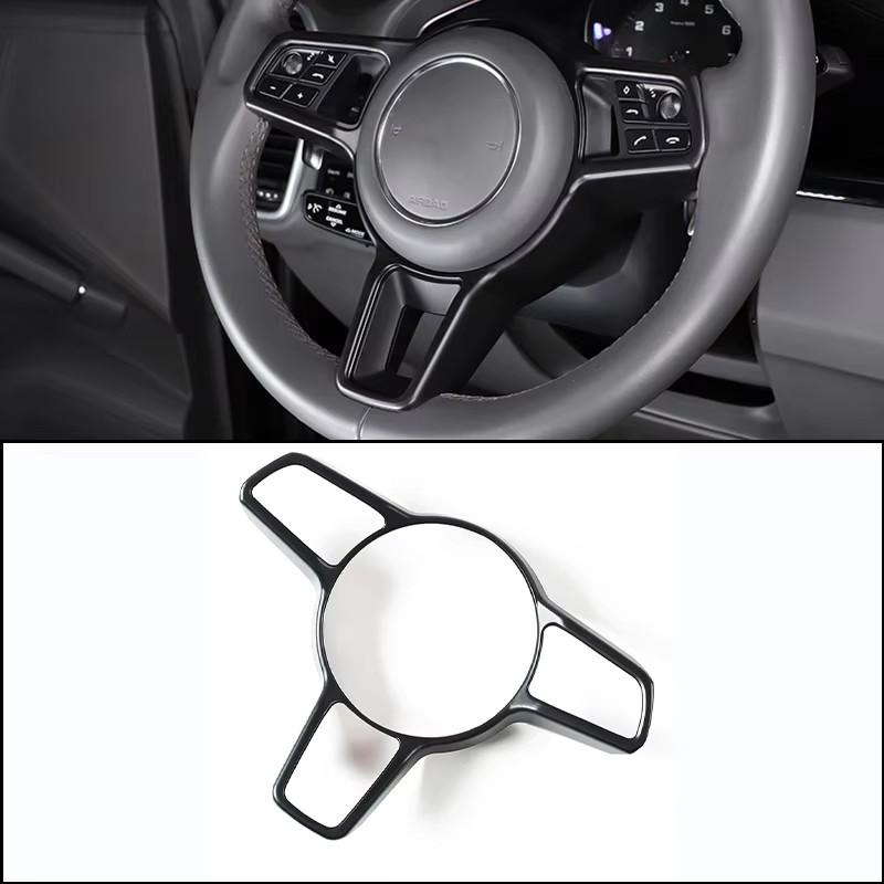 ABS Carbon fiber For Porsche Macan Cayenne Panamera 718 911 918 Interior Steering Wheel Cover Trim Interior Accessories