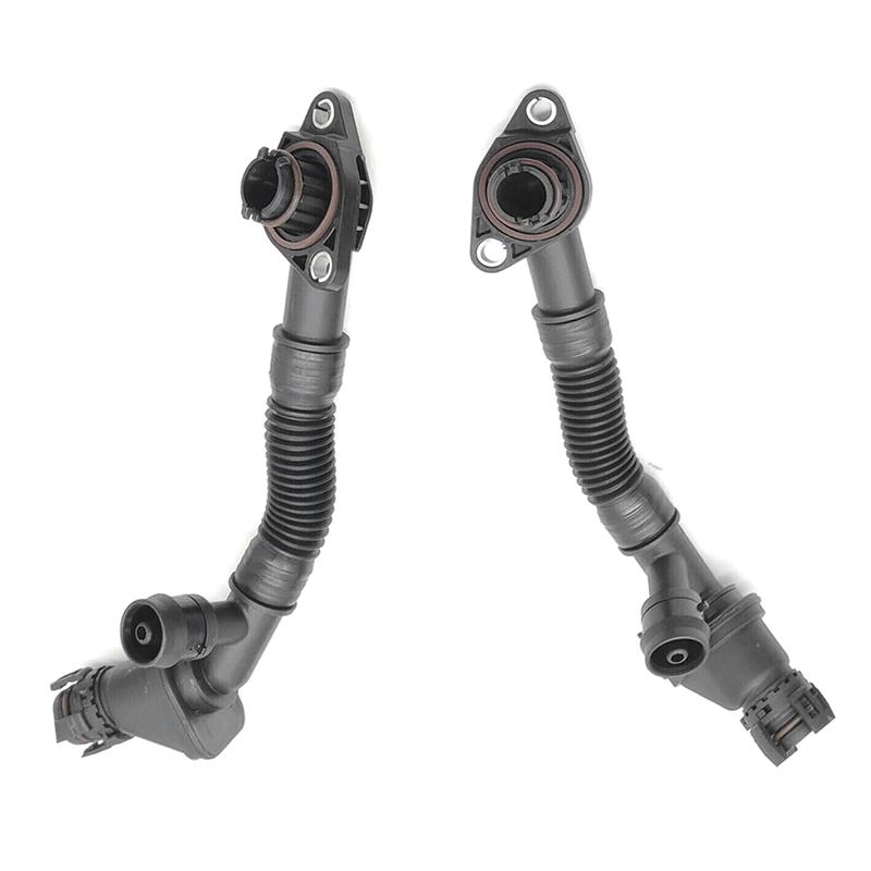 Car Crankcase Vent Hoses Parts Left&Right For BMW 550I 650I 750I B7 X5 X6 11157646087 11157646086