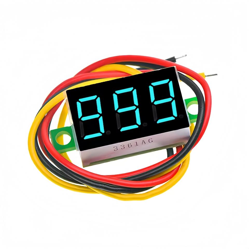 0.28 / 0.36 Inch DC LED Digital Voltmeter Mini 0-100V Voltage Meter Car Mobile Power Voltage Tester Detector 12V Red Green Blue