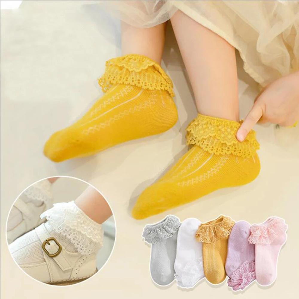 Buy New Cute Toddler Princess Newborn Baby Girl Ankle Sock Double Lace