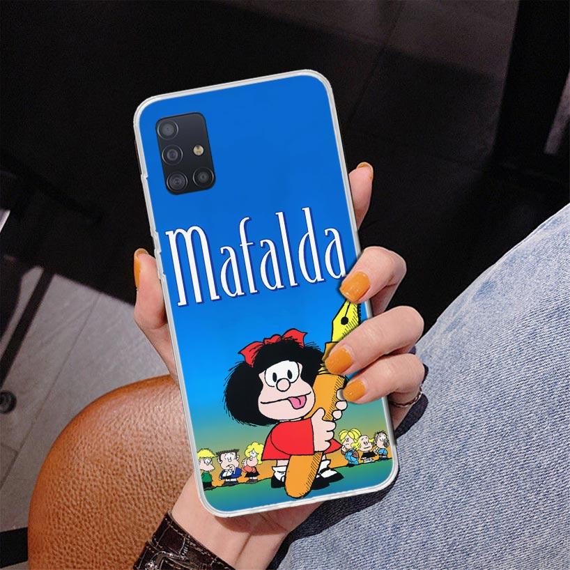 Mafalda Cartoon Phone Case For Samsung Galaxy A52 A32 A22 A12 A51 A31 A50S A30S A20S A10S Note 20 Ultra 10 Plus S10 A72 A71 Gala