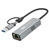 Type-C USB 5G Network Adapter High Speed Ethernet Gigabit LAN Port Support Windows/Macos/Linux/Android