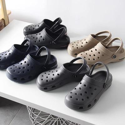 Men's Breathable Summer Closed-Toe Hole Slippers Sandals, Casual Plus Size Exclusive Style