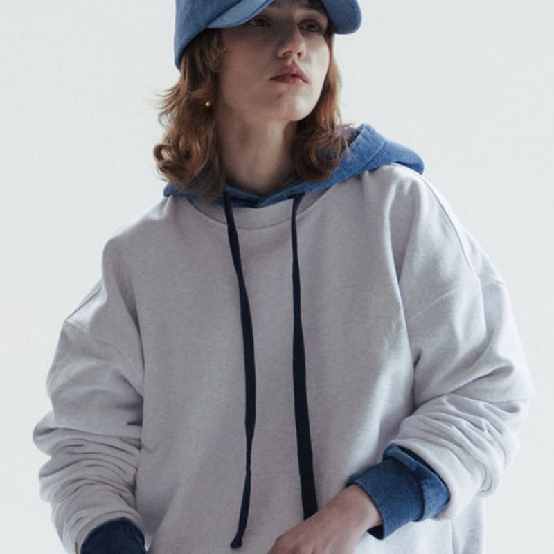 

CHOWOO CROSS HEART DENIM CAP-BLUE FREE