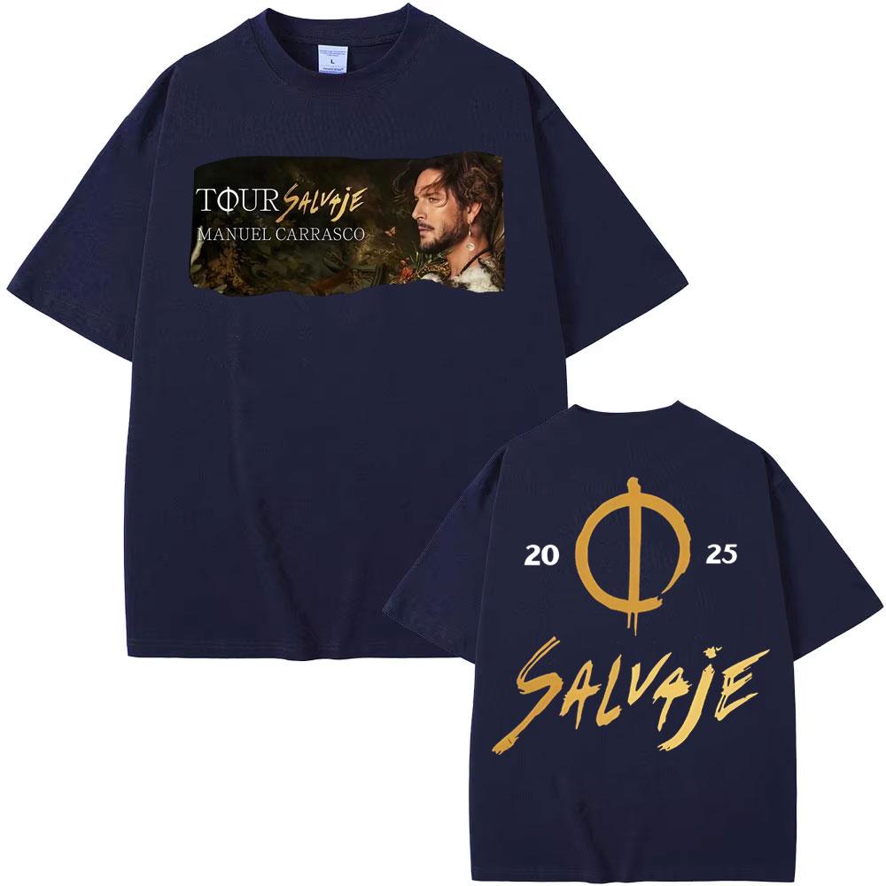 Unisexuel Carrasco Salvaje Album 2026 Graphic Tshirts Unisex Women Fashion Gothic Vintage T Shirt Cotton 100 Casual Oversized Tshirt