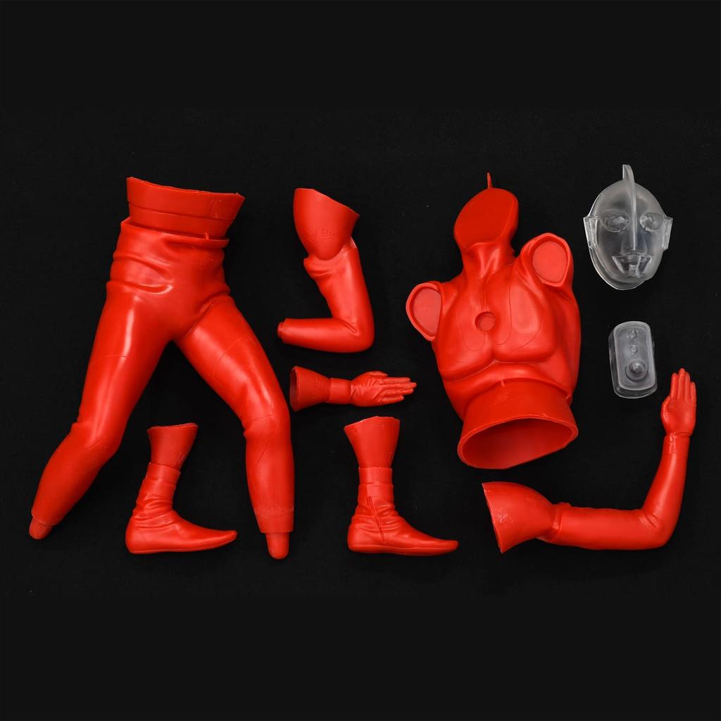Ultraman (C-Typ)/Mega Softvinyl-Bausatz, Nachdruck, nicht maßstabsgetreu, Gesamthöhe ca.. 39 cm weiches Vinyl, unbemalt, Bausatz 4571587310050