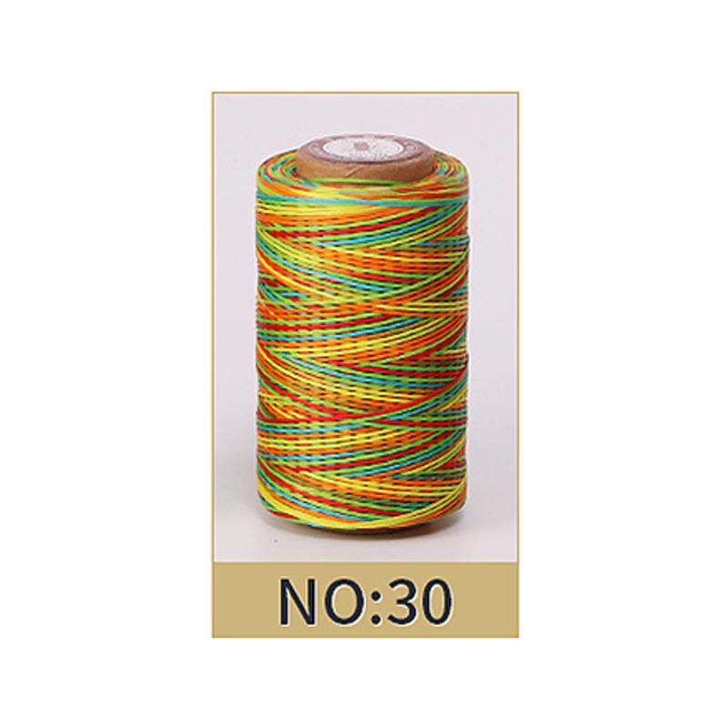 Hilo Encerado de 0,8 mm de Grosor para Cuero, Cordón Encerado para Manualidades DIY, Hilo para Coser a Mano, Hilo Plano Encerado para Coser