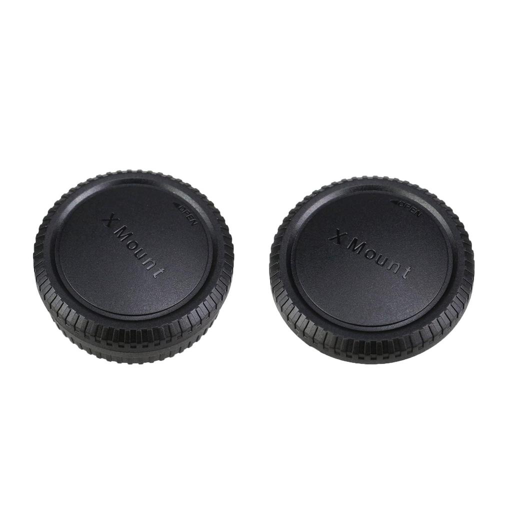 2 Pairs JJC Fujifilm X Mount Rear Lens Cover Body Cover for Fujifilm and Fujifilm Cameras Lenses + X-M5, X-T50, X-S20, X-T5, X-H2, X-H2S, X-T30,