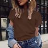 Plus Size Women Casual Short Sleeve Solid Color V Neck Blouse Fashion T Shirt Top Cornerstone