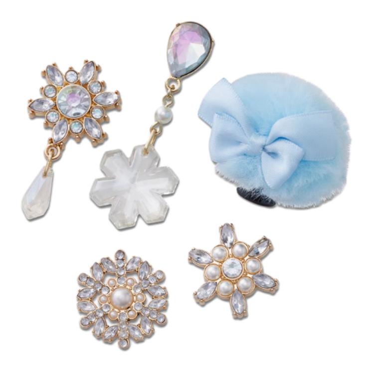 Crocs Zhi Bi Xing Quality Ice And Snow World Five-Piece Set Zinc Alloy Shoe Accessories Women Accessories Multicolor 10013981