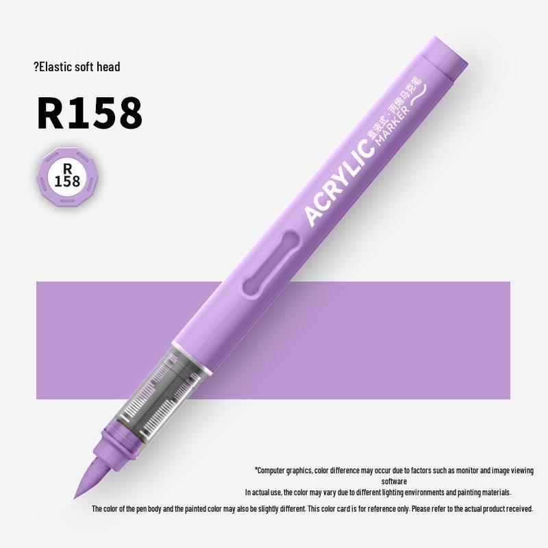 Акриловый маркер Master 2329 Black с мягким наконечником для подкрашивания цвета