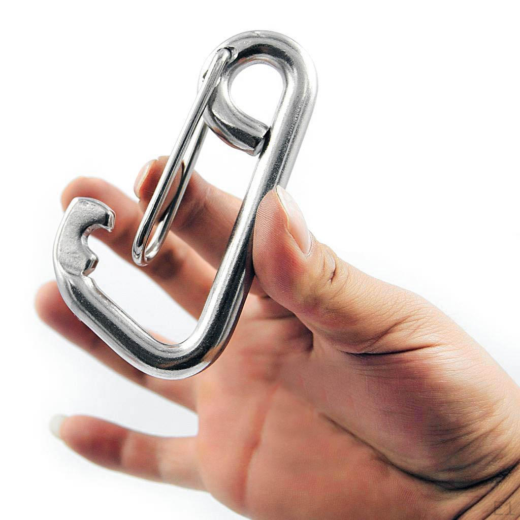 304 Stainless Steel Clip Keychain 60mm/ 80mm/ 100mm Long